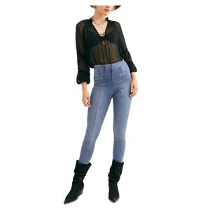 We The Free Blue Skinny Jeans